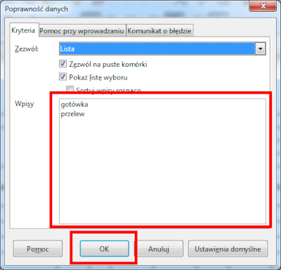 Dodanie pozycji do listy rozwijanej